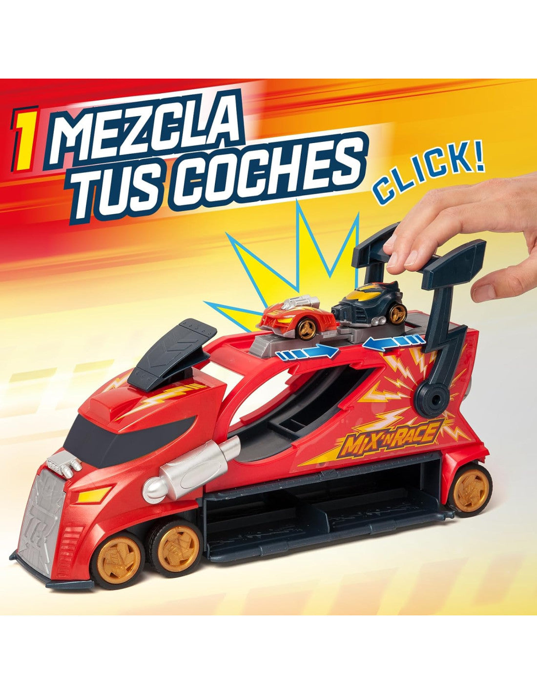 Figuras Y Minimundos Magic Box T-Racers Mix ‘N Race Thunder Truck multicolor para niños
