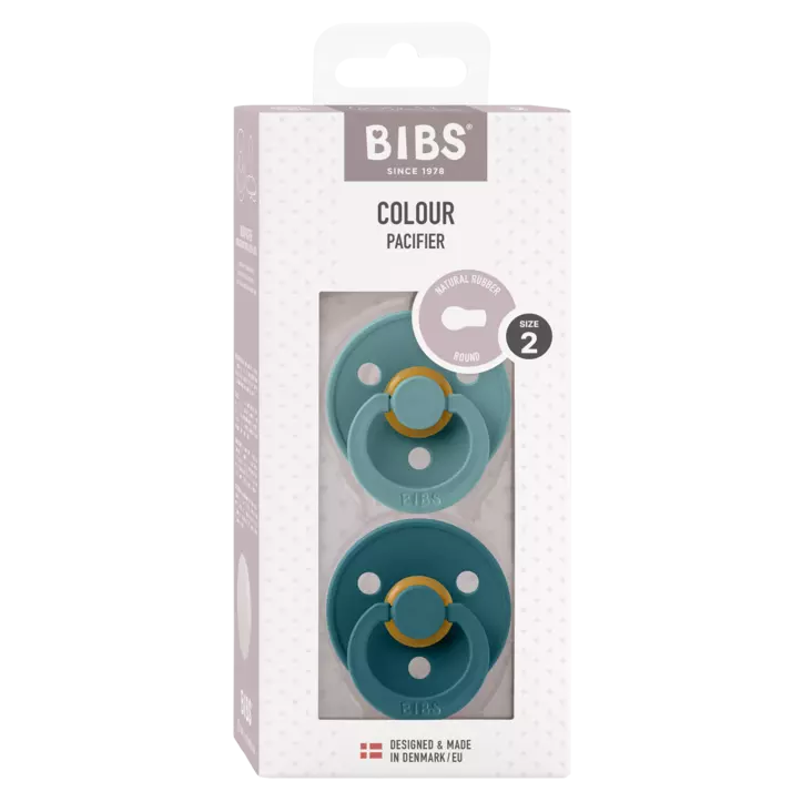 Lactancia Bibs 81063-Verde 2 Chupetes Bibs Colour Round Island Sea/Forest Like para mundo bebé