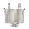 Paseo Walking Mum Bolso Crossbody Botton Rayas gris para bebe
