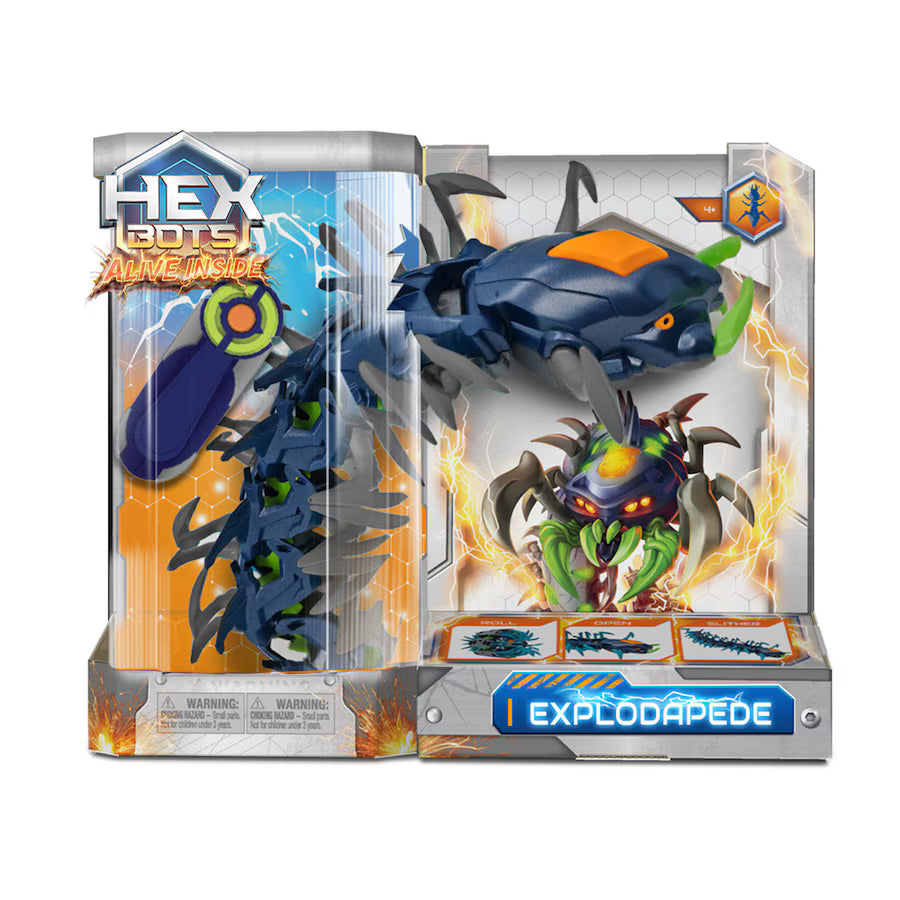 Vehículos Y Radiocontrol Spin Master Hex Bots Alive Inside - Explodapede Cienpiés Rc morado para niños