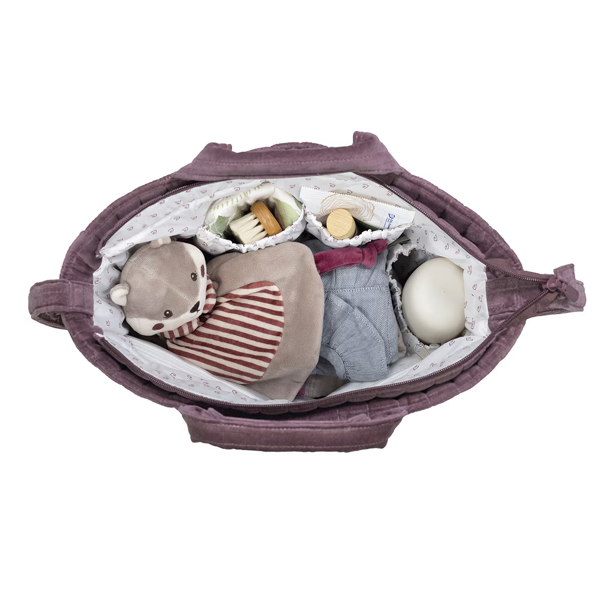 Paseo Pasito A Pasito Bolso Canastilla Cherry Velvet cereza para bebe