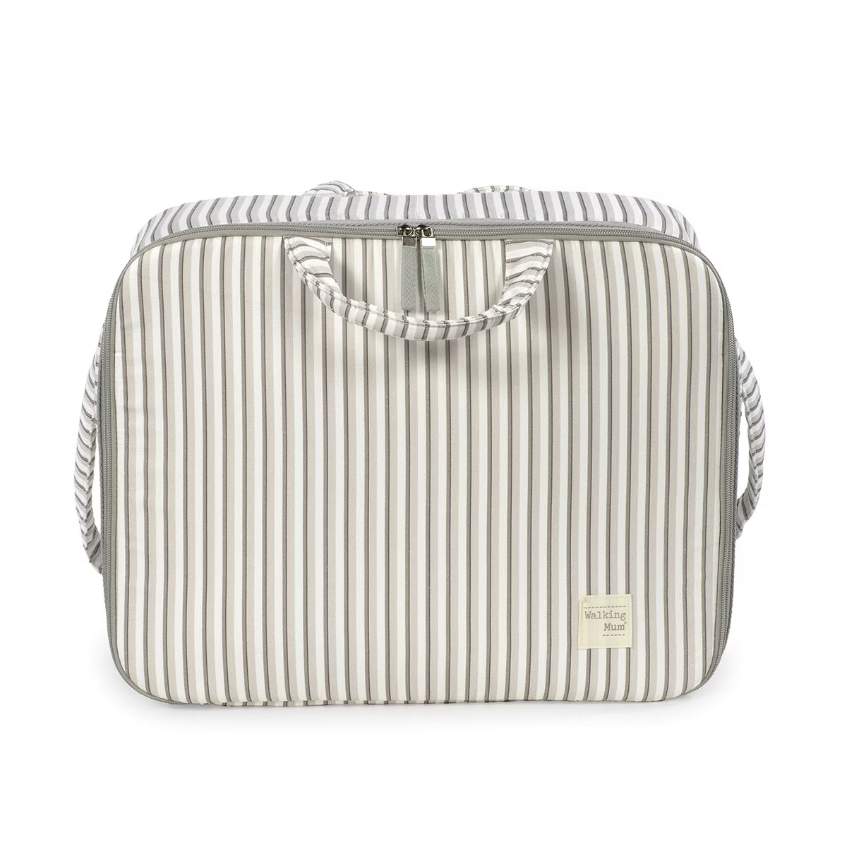 Viaje Walking Mum Maleta Bebé Botton Rayas gris para bebe