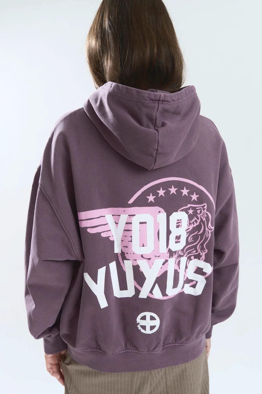 Sudadera Yuxus Crew Hoodie morado para hombre