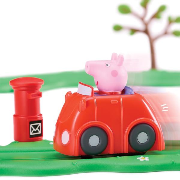 Vehículos Y Radiocontrol Bandai Peppa Pig - Circuito Coche Rojo De Peppa multicolor para niños
