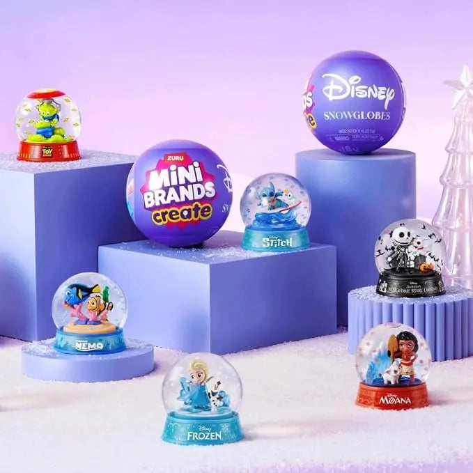 Muñecas Y Peluches Zuru Mini Brands-Snow Globes Disney Surtido multicolor para niños