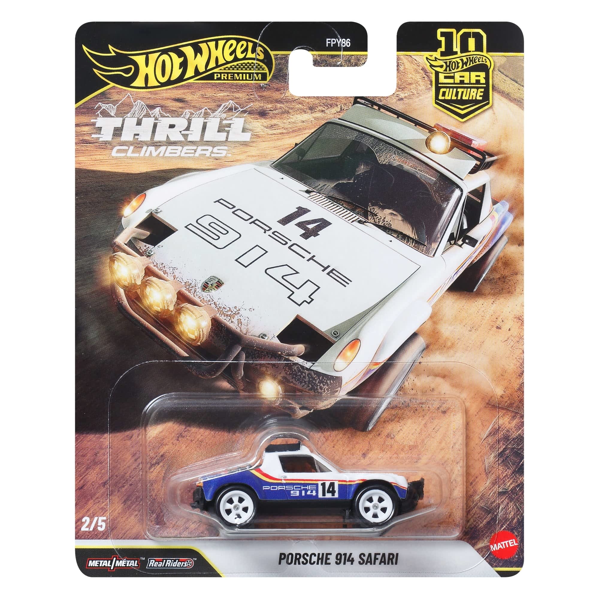 Vehículos Y Radiocontrol Mattel Games Hot Wheels Premium Thrill Climbers-Porsche 914 Safari multicolor para niños