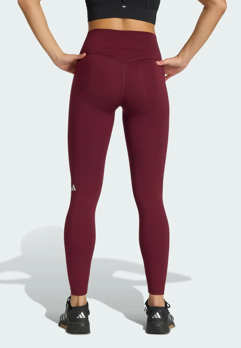 Leggings Adidas Run Ess 1/1 L marrón para mujer
