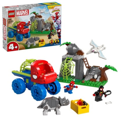 Construcciones Y Puzzles Lego Lego Marvel - Todoterreno Dinosaurio Y Equipo Spidey Al Rescate multicolor para niños