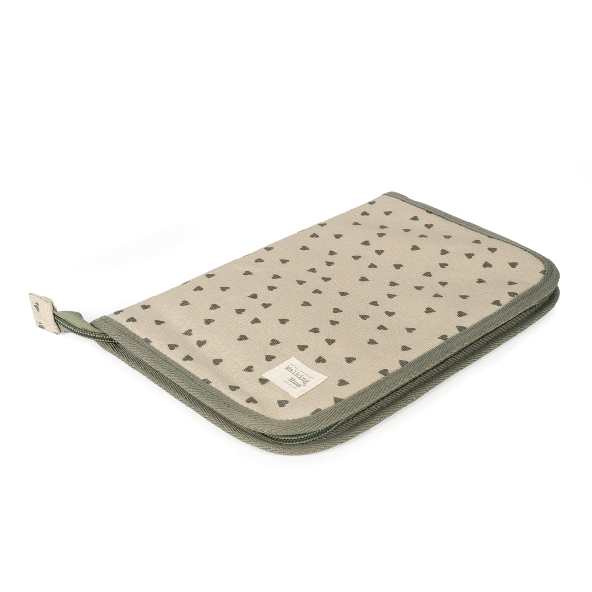 Paseo Walking Mum Portadocumentos Bebé Poppy Corazones Verde verde para bebe