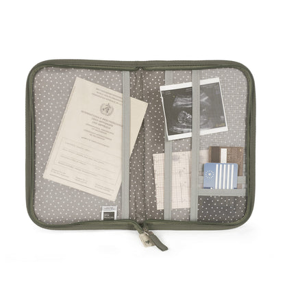 Paseo Walking Mum Portadocumentos Bebé Poppy Corazones Verde verde para bebe