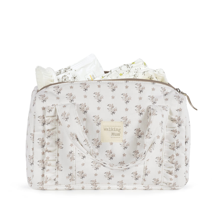 Paseo Walking Mum Mini Bolso Botton Flores beige para bebe