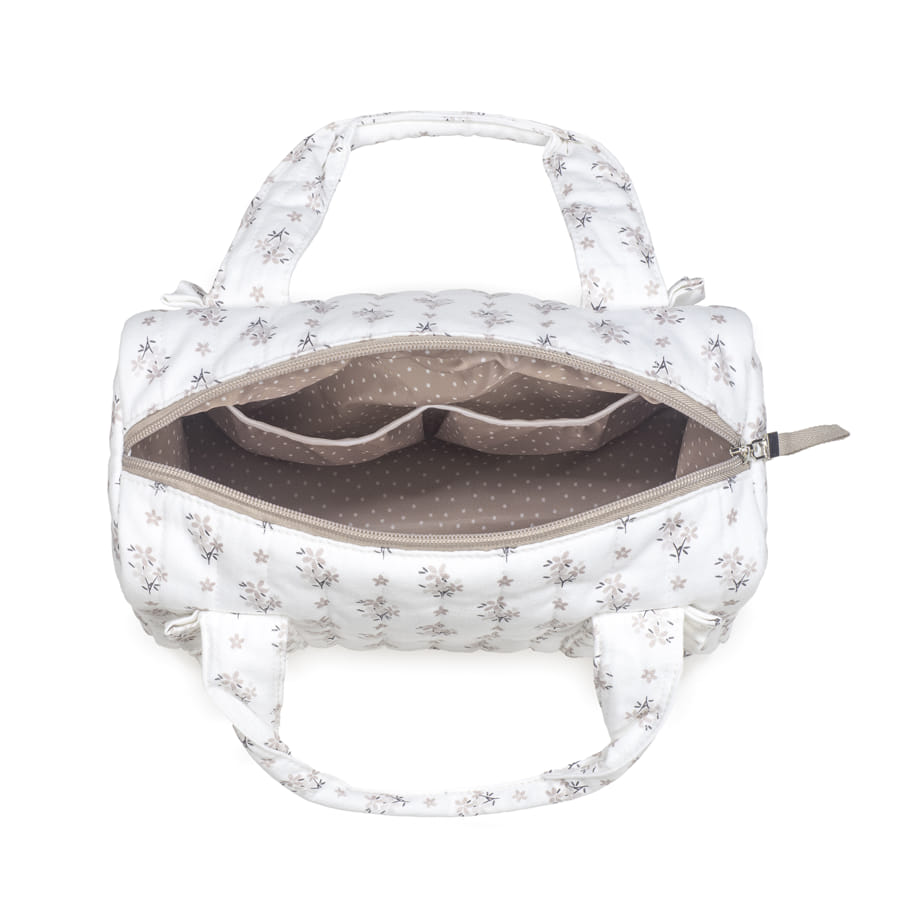 Paseo Walking Mum Mini Bolso Botton Flores beige para bebe