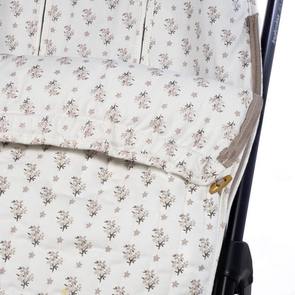 Paseo Walking Mum Saco Silla Universal Entretiempo Botton Flores beige para bebe