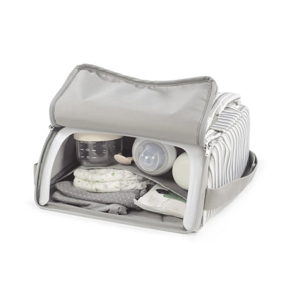 Para Comer Walking Mum Trona Portátil Botton Rayas gris para bebe