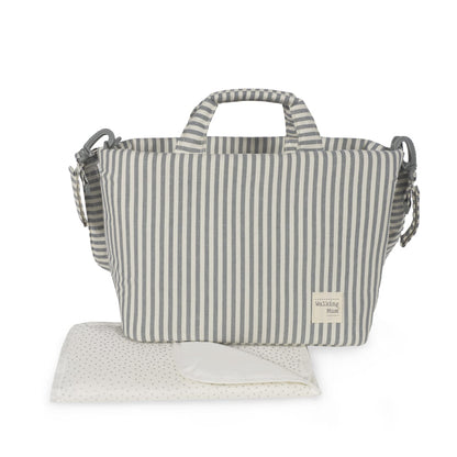 Paseo Walking Mum Bolso Canastilla Praliné Raya Matcha multicolor para bebe