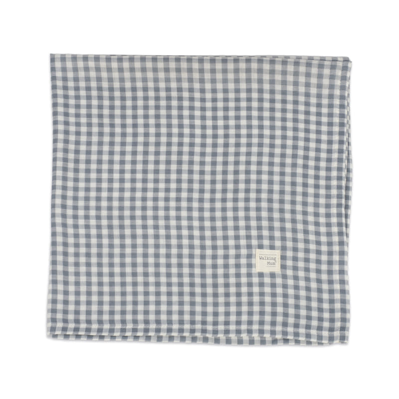 Paseo Walking Mum Muselina Bambú 120X120 Cm Praliné Vichy Matcha multicolor para bebe