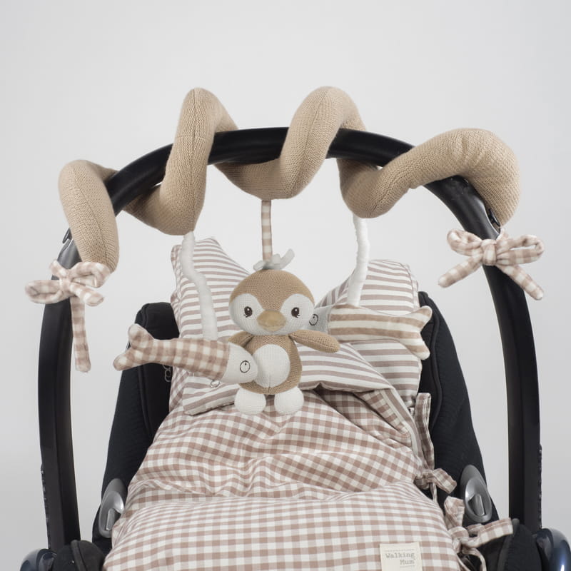 Regalos Walking Mum Ristra De Actividades Pingüino Praliné Moka multicolor para bebe