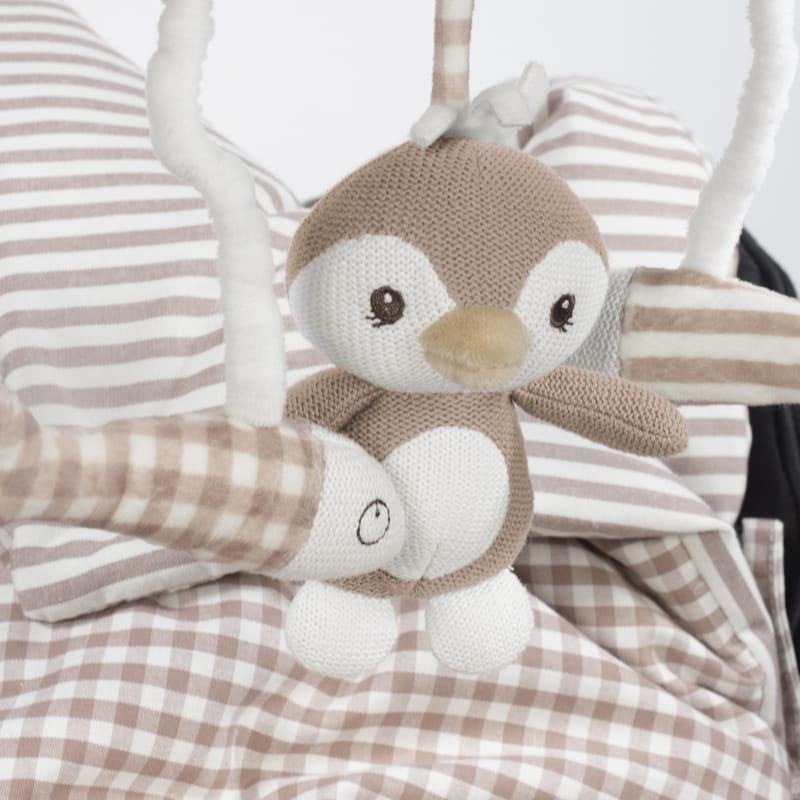 Regalos Walking Mum Ristra De Actividades Pingüino Praliné Moka multicolor para bebe