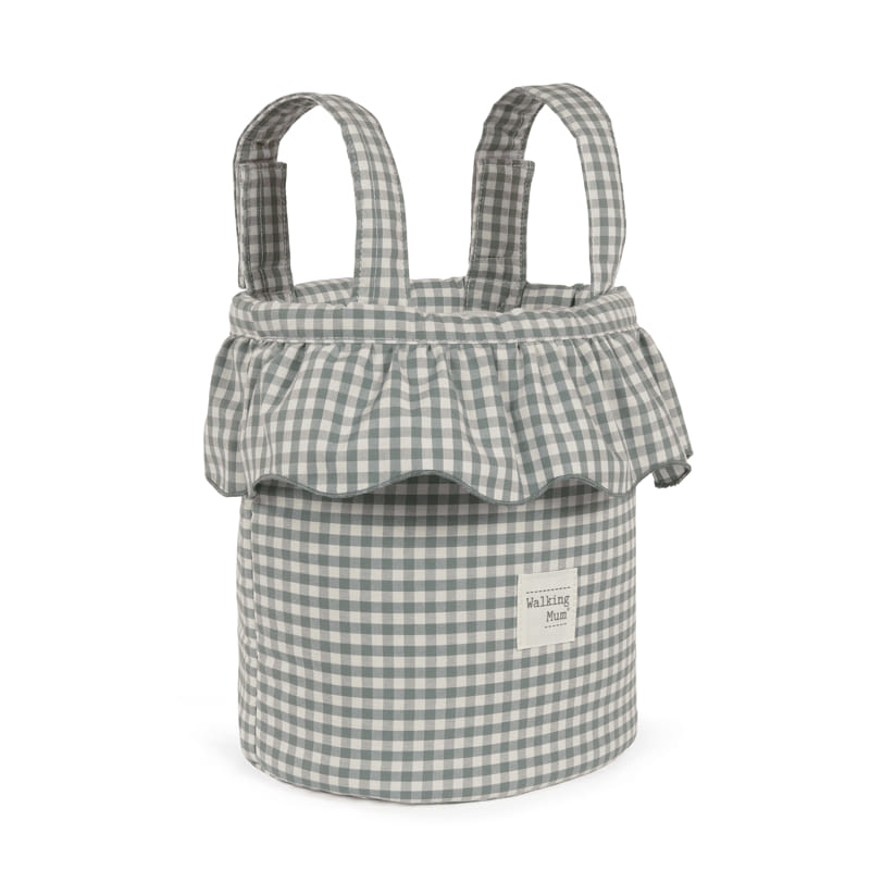 Paseo Walking Mum Bolso Bucket Praliné Vichy Matcha multicolor para bebe