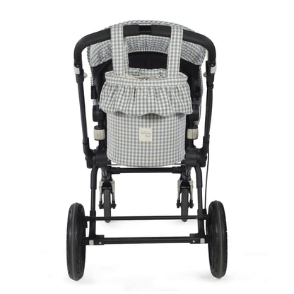 Paseo Walking Mum Bolso Bucket Praliné Vichy Matcha multicolor para bebe