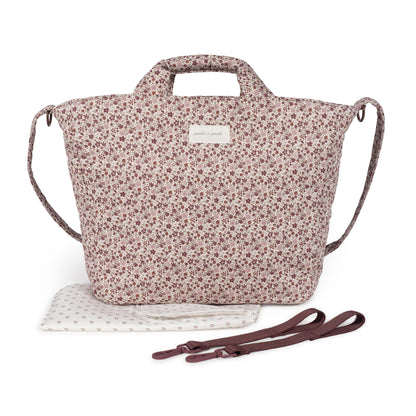 Paseo Pasito A Pasito Bolso Canastilla Cherry Flores rosa para bebe