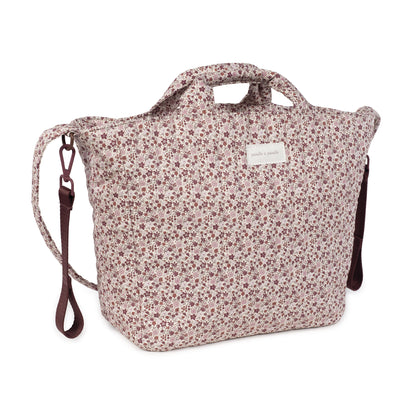 Paseo Pasito A Pasito Bolso Canastilla Cherry Flores rosa para bebe