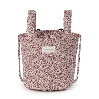 Paseo Pasito A Pasito Bolsa Bucket Cherry Flores rosa para bebe