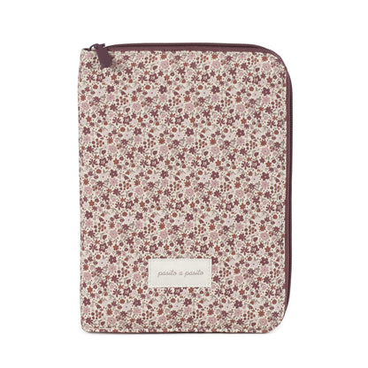 Paseo Pasito A Pasito Portadocumentos Cherry Flores rosa para bebe