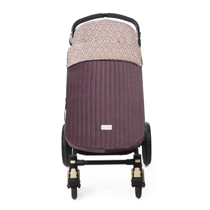 Paseo Pasito A Pasito Saco Silla  Invierno Universal Cherry Flores burdeos para bebe