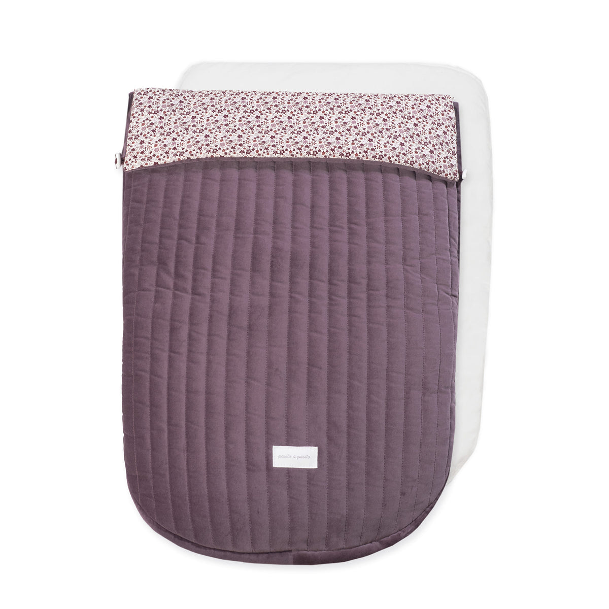 Paseo Pasito A Pasito Saco Silla  Invierno Universal Cherry Flores burdeos para bebe