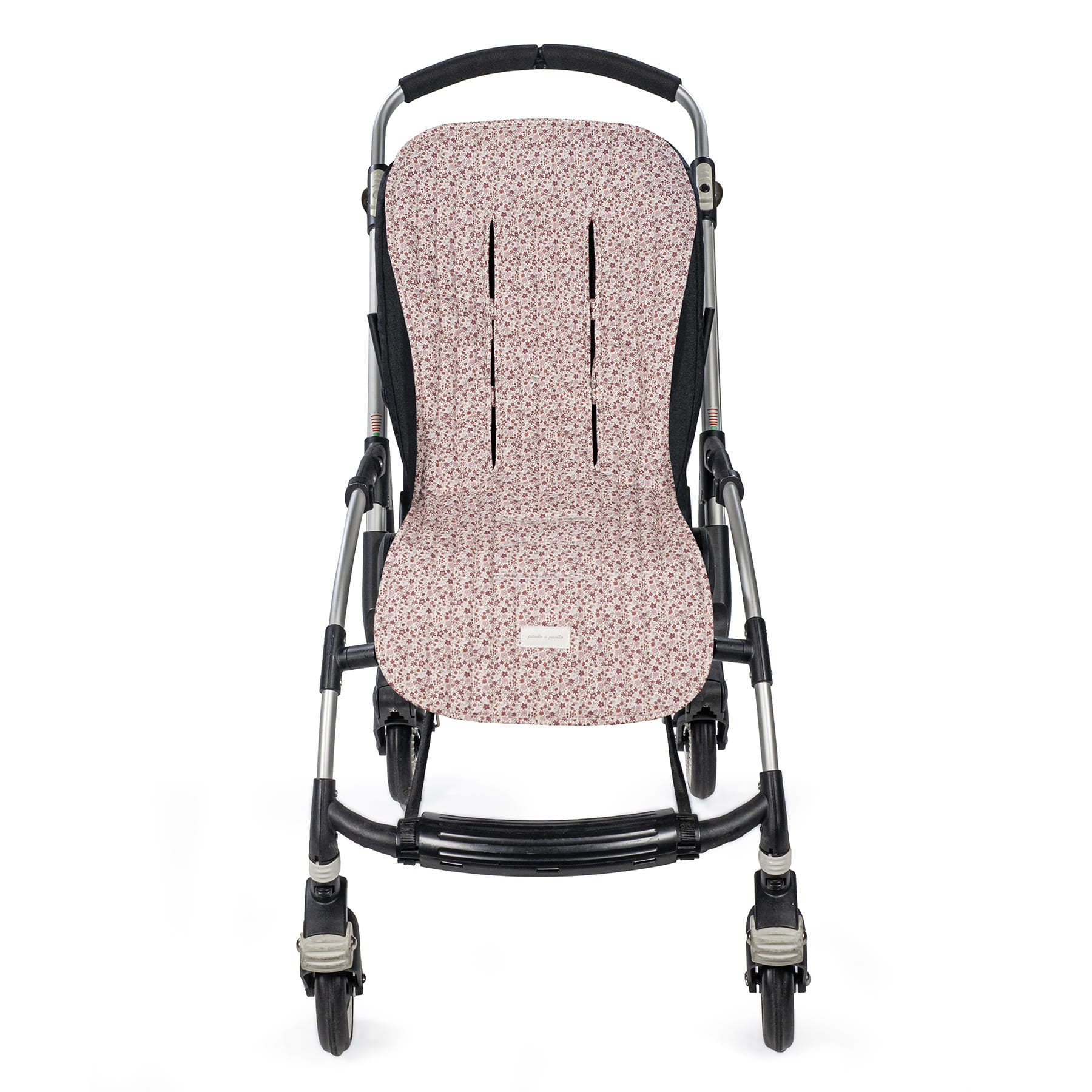 Paseo Pasito A Pasito Colchoneta Recta Universal Para Silla De Paseo Cherry Flores rosa para bebe