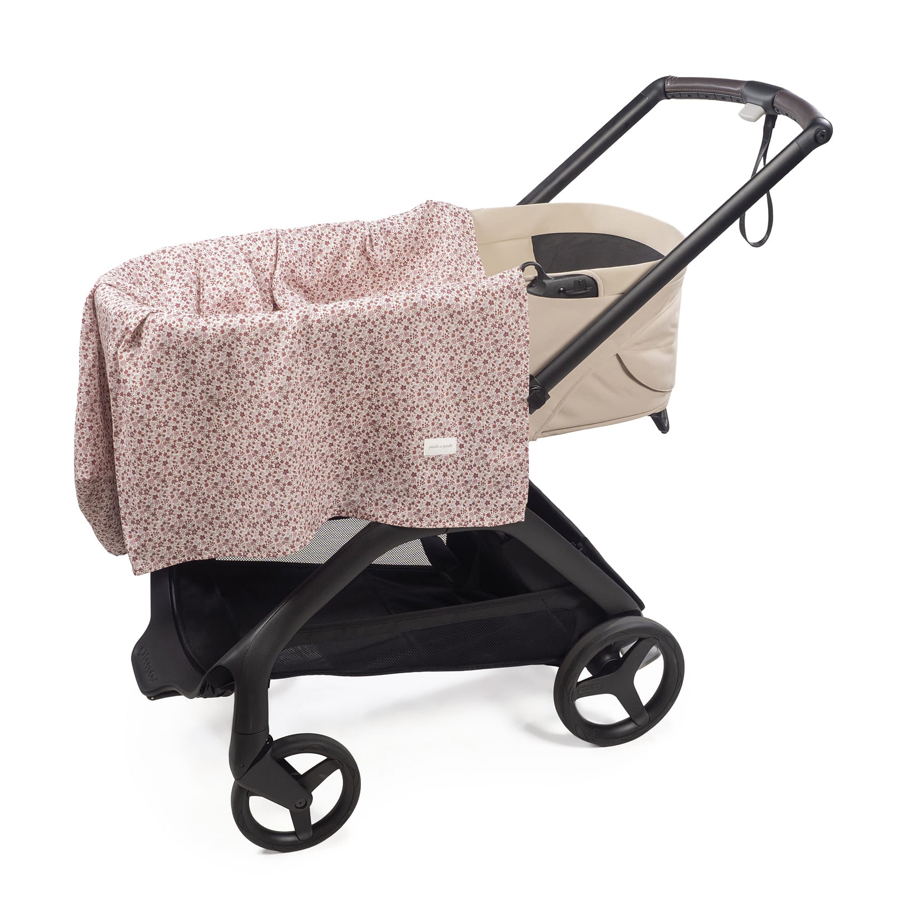 Paseo Pasito A Pasito Muselina 120X120 Cm Cherry Flores rosa para bebe