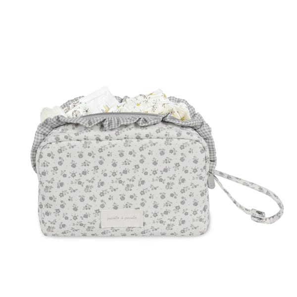Baño Pasito A Pasito Neceser Bebé Little Bloom Flowers  Gris multicolor para bebe