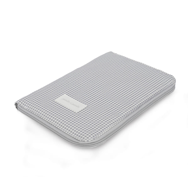 Paseo Pasito A Pasito Portadocumentos Bebé Little Bloom Vichy Gris multicolor para bebe