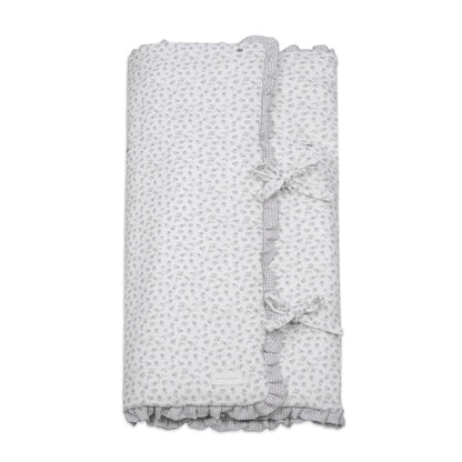 Paseo Pasito Manta Arrullo Little Bloom Flowers Gris multicolor para bebe