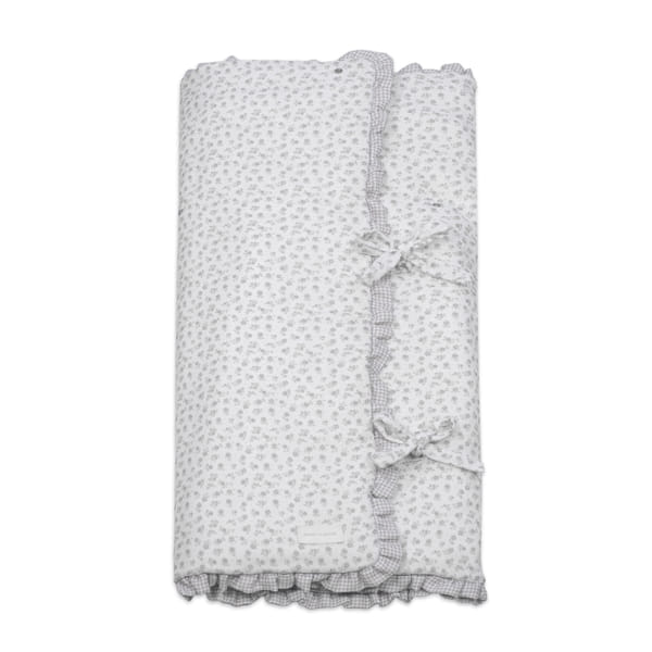 Paseo Pasito Manta Arrullo Little Bloom Flowers Gris multicolor para bebe