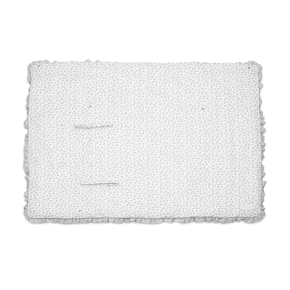 Paseo Pasito Manta Arrullo Little Bloom Flowers Gris multicolor para bebe