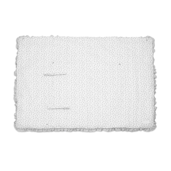 Paseo Pasito Manta Arrullo Little Bloom Flowers Gris multicolor para bebe