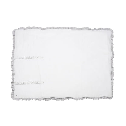 Paseo Pasito Manta Arrullo Little Bloom Flowers Gris multicolor para bebe