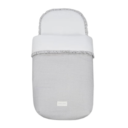 Paseo Pasito A Pasito Saco Cuco Little Bloom Vichy Gris multicolor para bebe