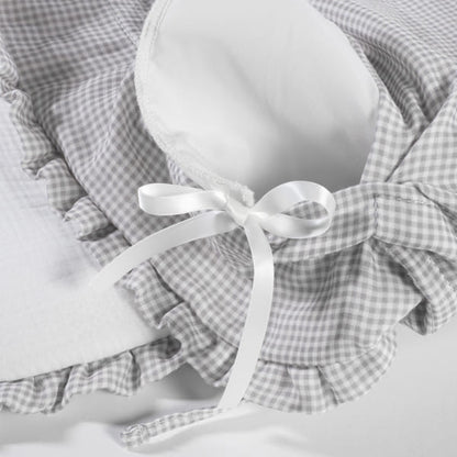 Paseo Pasito A Pasito Saco Cuco Little Bloom Vichy Gris multicolor para bebe