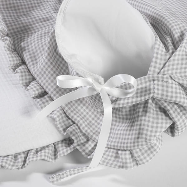 Paseo Pasito A Pasito Saco Cuco Little Bloom Vichy Gris multicolor para bebe