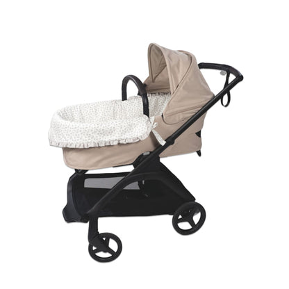 Paseo Pasito A Pasito Cubrecapazo Dual+Bajera Ajustable Little Bloom Flowers Gris multicolor para bebe