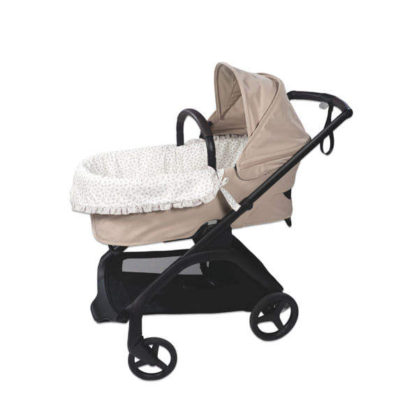 Paseo Pasito A Pasito Cubrecapazo Dual+Bajera Ajustable Little Bloom Flowers Gris multicolor para bebe