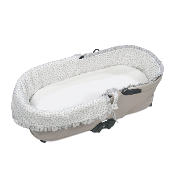 Paseo Pasito A Pasito Cubrecapazo Dual+Bajera Ajustable Little Bloom Flowers Gris multicolor para bebe
