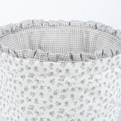 Baño Pasito A Pasito Cestito Home Little Blooom Flor Gris multicolor para bebe