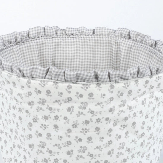 Baño Pasito A Pasito Cestito Home Little Blooom Flor Gris multicolor para bebe