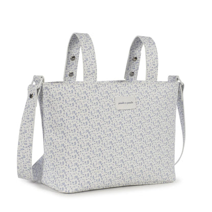 Paseo Pasito A Pasito Crossbody Maison Tender Conejitos azul para bebe
