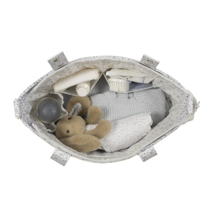 Paseo Pasito A Pasito Crossbody Maison Tender Conejitos azul para bebe