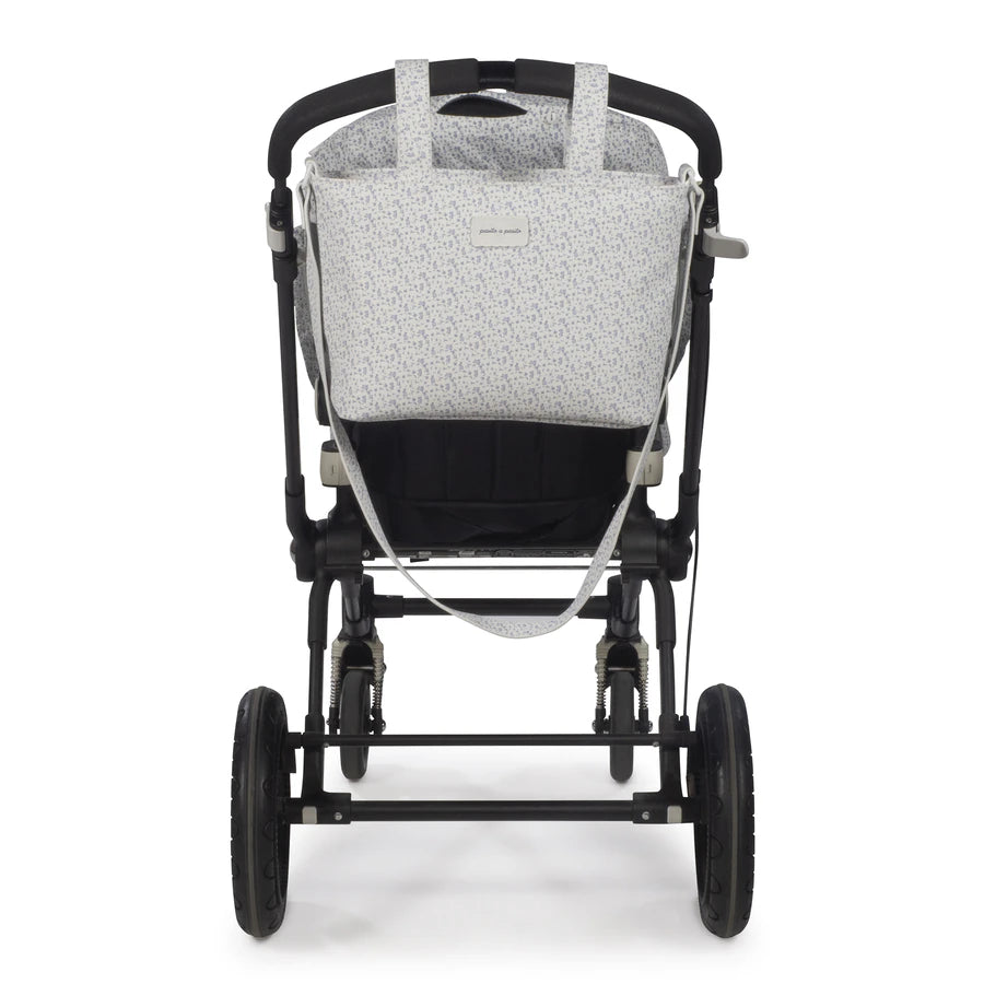 Paseo Pasito A Pasito Crossbody Maison Tender Conejitos azul para bebe